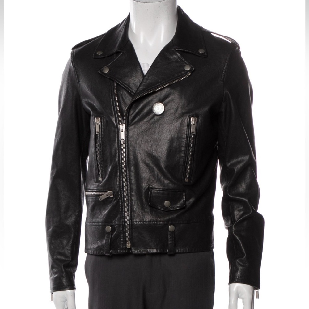 Saint Laurent Lambskin Moto Jacket